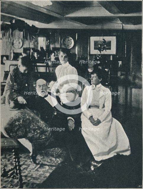 'Captain Bourchier, his Daughter, and Grand-Daughter', c1900, (1910). Artist: Unknown.