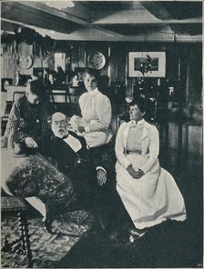 Captain Bourchier, his Daughter, and Grand-Daughter c1900, (1910)