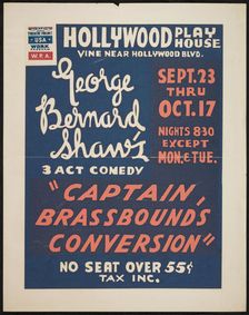 Captain Brassbound's Conversion, Los Angeles, [193-]. Creator: Unknown