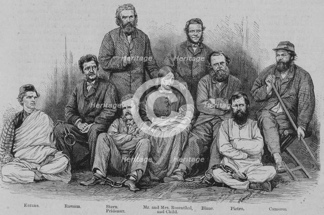 'Captain Cameron and the other Abyssinian Captives', c1864. Creator: Unknown.