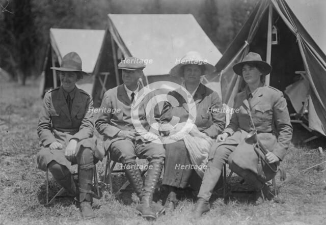 Captain Candace Hewitt, E.R. Hewitt & wife, Lucy Hewitt, 1916. Creator: Bain News Service.