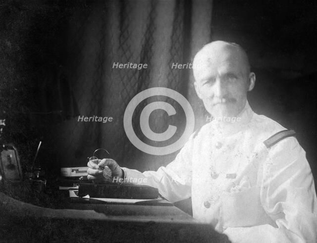 Captain Carre of the H M T 'Egra', 1917. Artist: Unknown