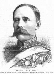 'Captain C.H.H. Beley; Killed in action on the Black Mountain, Western Himalayas, October 5th 1888 Creator: Unknown
