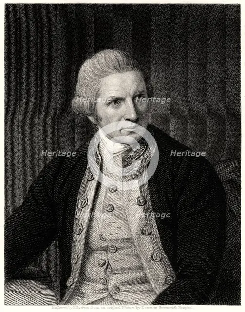 'Captain Cook', 19th century. Artist: E Scriven