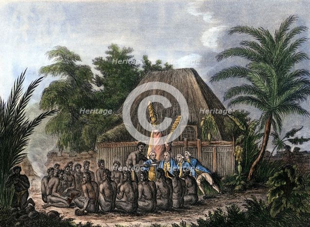 Captain Cook's third Pacific voyage, 1779 (1832). Artist: Unknown