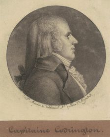 Captain Codrington, 1796-1797. Creator: Charles Balthazar Julien Févret de Saint-Mémin