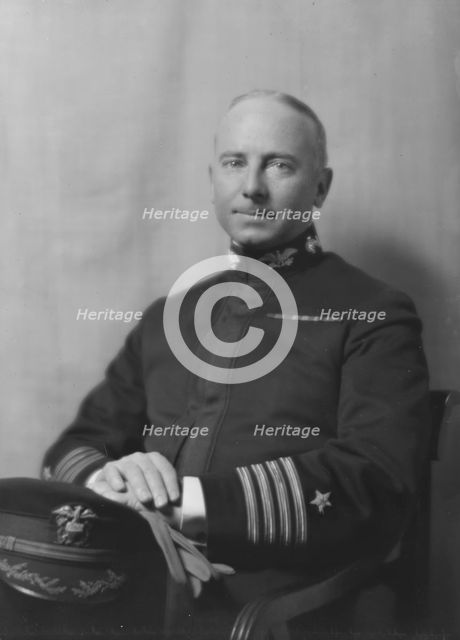 Captain Cyrus Miller, U.S.N., portrait photograph, 1918 Feb. 7. Creator: Arnold Genthe.
