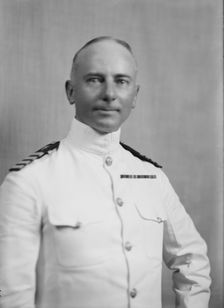 Captain Cyrus Miller, U.S.N., portrait photograph, 1918 Sept. 5. Creator: Arnold Genthe