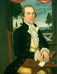 Captain Elisha Denison, c. 1790. Creators: Denison Limner, Joseph Steward