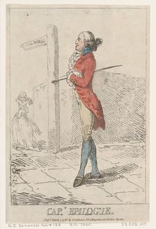 Captain Epilogue, March 7, 1786., March 7, 1786. Creator: Thomas Rowlandson