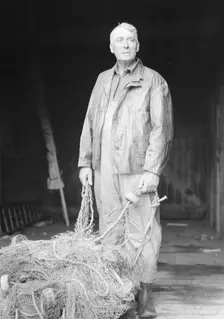 Captain Everett Edwards, portrait photograph, 1933. Creator: Arnold Genthe