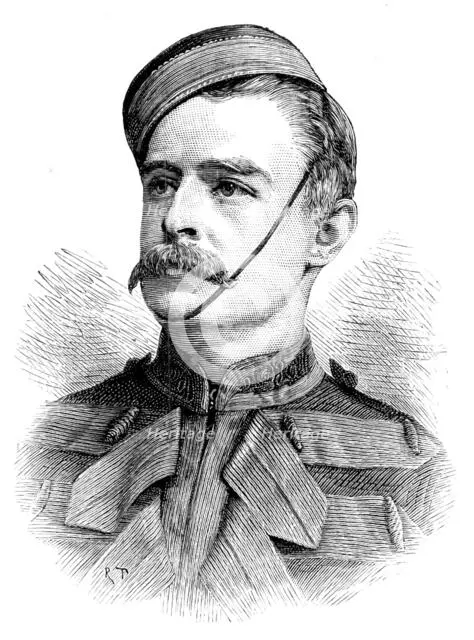 Captain F. E. Younghusband, King’s Dragoon Guards, Gold Medallist, Royal Geographical Society, 1890. Creator: R. Taylor.