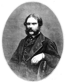 Captain Fowke, R.E., designer of the Great Exhibition Building, 1862. Creator: Mason Jackson