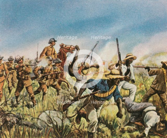 Captain Franke fighting the Hereros, 1904, (1936). Creator: Unknown.
