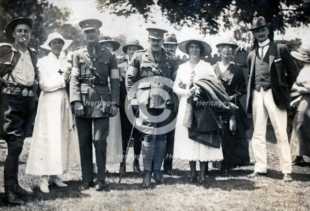 Captain Frank Page MC on his return to Australia, 1918. Creator: Unknown.