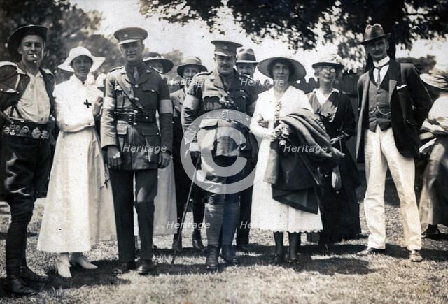 Captain Frank Page MC on his return to Australia, 1918. Creator: Unknown.