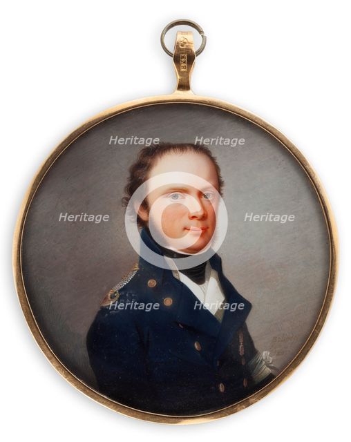 Captain Fredrik Fransiskus Wallenstrahle, late 18th-early 19th century. Creator: Johan Erik Bolinder.