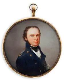 Captain Fredrik Fransiskus Wallenstrahle, late 18th-early 19th century. Creator: Johan Erik Bolinder