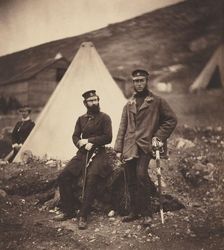 Captain Graham and Captain MacLeod, 42nd Regiment, 1855, printed 1856. Creator: Roger Fenton