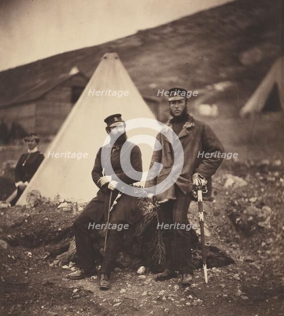 Captain Graham and Captain MacLeod, 42nd Regiment, 1855, printed 1856. Creator: Roger Fenton.