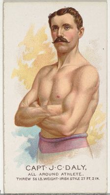 Captain J.C. Daly, All Around Athlete, from World's Champions, Series 2 (N29) for Allen & ..., 1888. Creator: Allen & Ginter