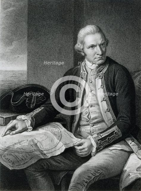 Captain James Cook, 18th century English naval officer and explorer. Creator: Unknown.