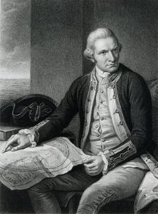 Captain James Cook, 18th century English naval officer and explorer. Creator: Unknown