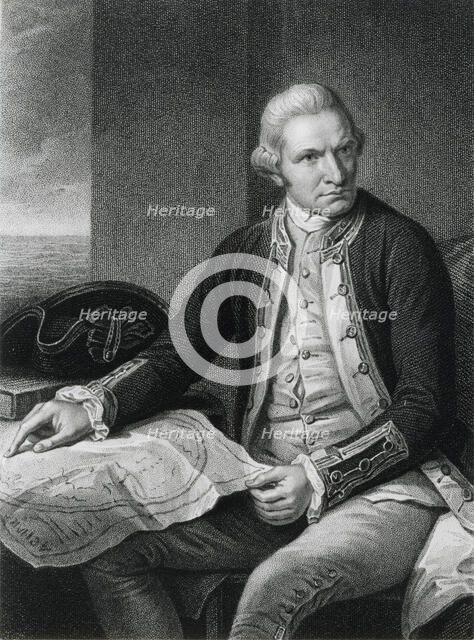 Captain James Cook, 18th century English naval officer and explorer. Artist: Unknown