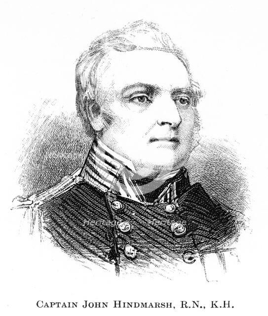 'Captain John Hindmarsh, RN, KH', 1886. Artist: Unknown