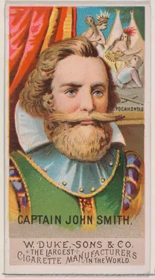 Captain John Smith, from the series Great Americans (N76) for Duke brand cigarettes, 1888., 1888. Creator: Unknown