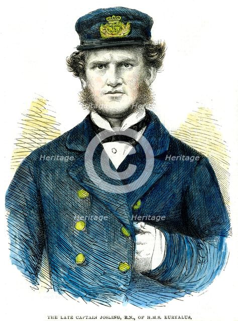 Captain Josling, of HMS 'Euryalus', 1863. Artist: Unknown