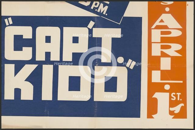 Captain Kidd, [193-]. Creator: Unknown.