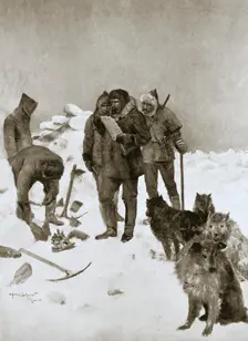 Captain McClintock's search for missing Arctic explorer Sir John Franklin, 6 May 1859 (1901). Creator: Unknown
