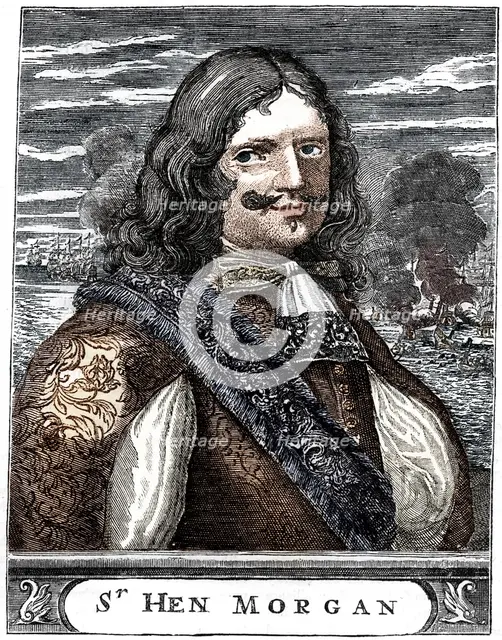 Captain Morgan, 17th century buccaneer, c1880.  Artist: Unknown.