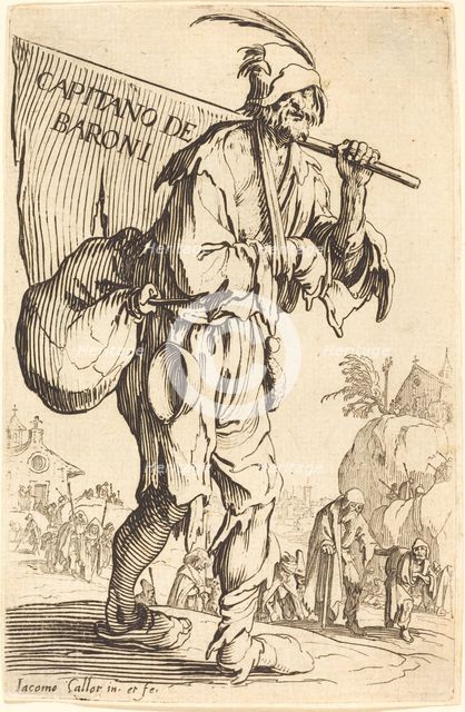 Captain of the Barons, c. 1622. Creator: Jacques Callot.