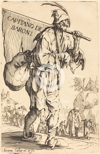 Captain of the Barons, c. 1622. Creator: Jacques Callot.