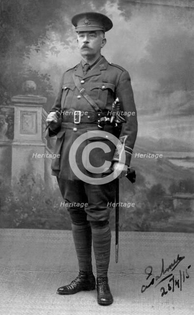 Captain Palmer, officer in command, Dover, 1915. Artist: Unknown