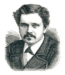 Captain Paul Boyton (1848-1924), inventor of the immersion suit, 1893