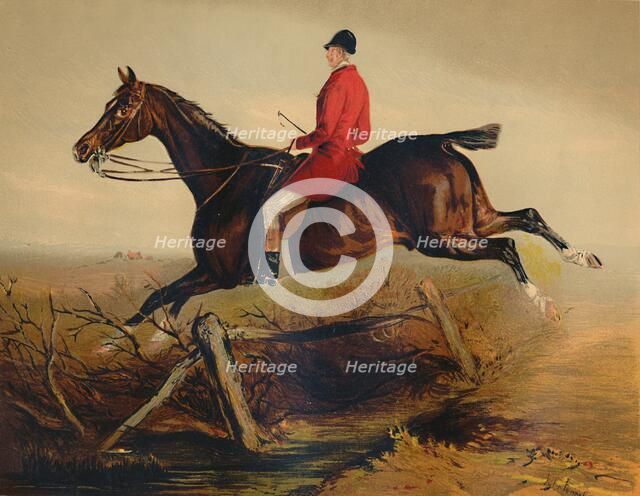 'Captain Percy Williams on a Favourite Irish Hunter', c1879. Creator: Unknown.