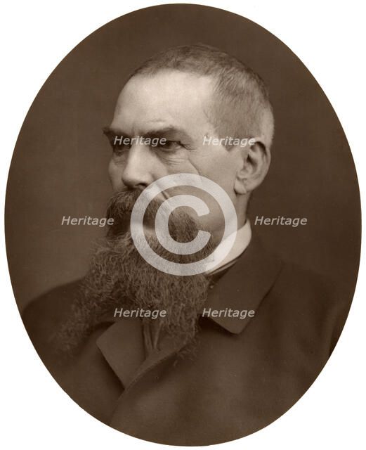 Captain Richard Burton, British explorer, writer, soldier and diplomat, 1876.Artist: Lock & Whitfield