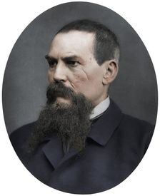 Captain Richard Burton, British explorer, writer, soldier and diplomat, 1876. Artist: Lock & Whitfield