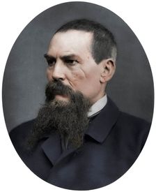 Captain Richard Burton, British explorer, writer, soldier and diplomat, 1876. Artist: Lock & Whitfield