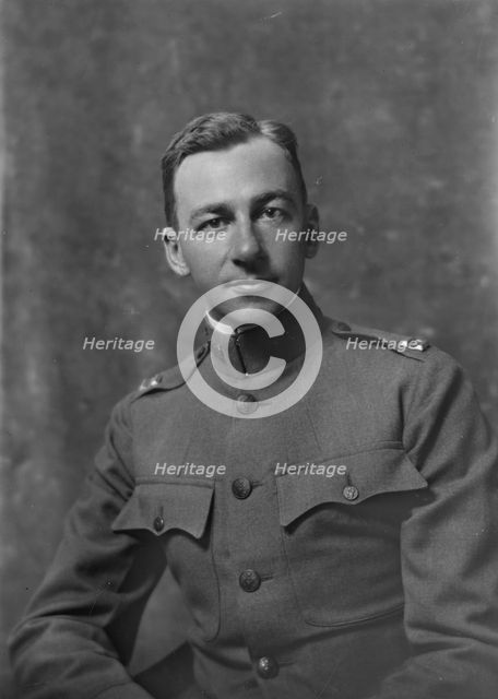 Captain S.A. Storer, portrait photograph, 1918 May 11. Creator: Arnold Genthe.