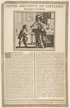 Captain's Love Letter, ca. 1636. Creator: Abraham Bosse