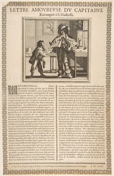 Captain's Love Letter, ca. 1636. Creator: Abraham Bosse