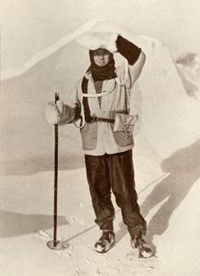 Captain Scott Wearing The Wallet in Which He Carried His Sledging Journals c1910-1911, (1913). Artist: Herbert Ponting