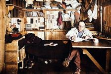 Captain Scott Writing Up His Journal c1911, (1928). Creator: Herbert Ponting