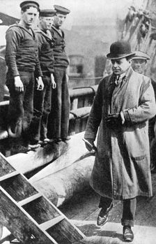 Captain Scott, British polar explorer, on the Terra Nova c1900s-c1910s (1936)
