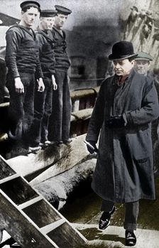 Captain Scott, British polar explorer, on the Terra Nova c1900s-c1910s (1936)