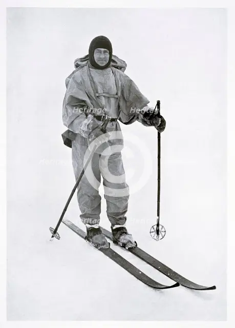 Captain Scott, British polar explorer, in the Antarctic, 1911. Creator: Herbert Ponting.